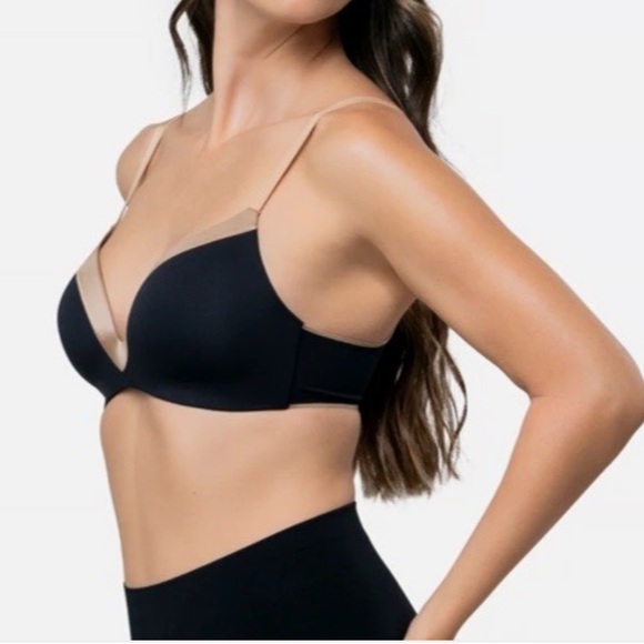 Underoutfit Women’s Bra, The Satin Grace (3D molded) Black Coffee, size XL - Picture 7 of 8